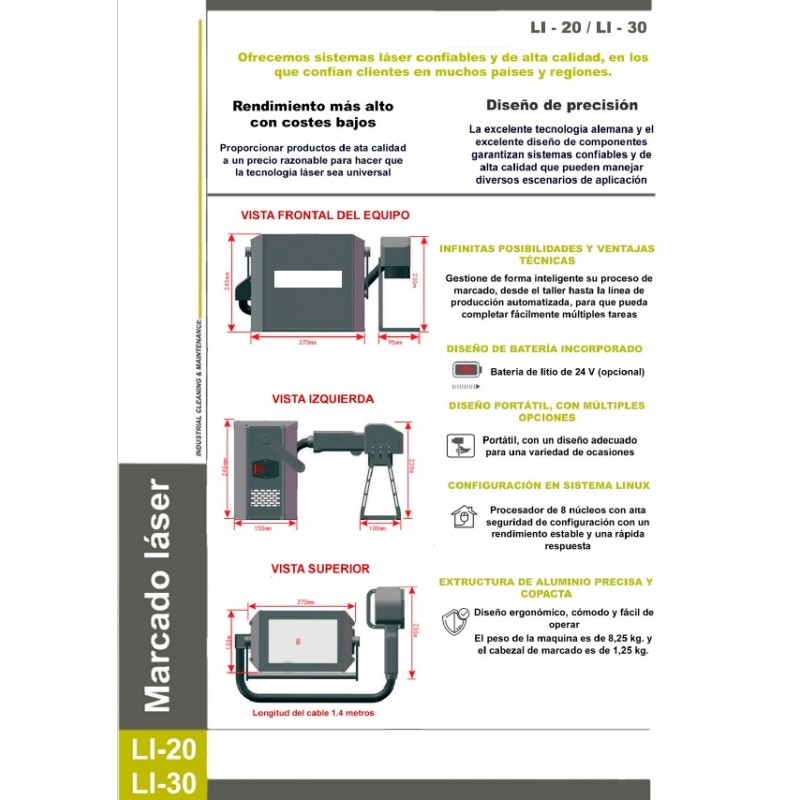 Mini máquina portatil de marcado láser de fibra